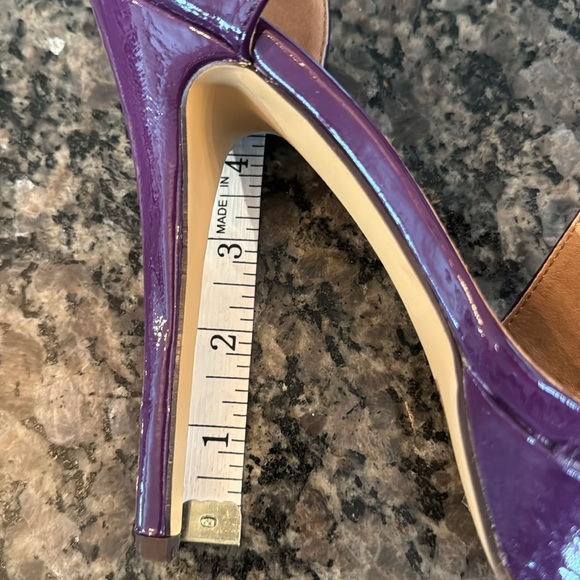 Michael Antonio purple patent leather open toe heel NIB 9 - Picture 7 of 10